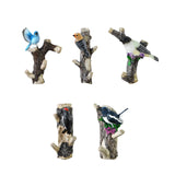 Maxbell Resin Wall Coat Hooks Door Storage Robe Headset Bag Birds On A Branch Hanger Blue 16x5.5x20cm