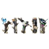 Maxbell Resin Wall Coat Hooks Door Storage Robe Headset Bag Birds On A Branch Hanger Blue 16x5.5x20cm