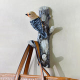 Maxbell Resin Wall Coat Hooks Door Storage Robe Headset Bag Birds On A Branch Hanger Blue 16x5.5x20cm