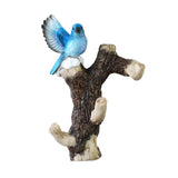 Maxbell Resin Wall Coat Hooks Door Storage Robe Headset Bag Birds On A Branch Hanger Blue 16x5.5x20cm