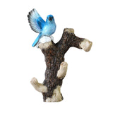 Maxbell Resin Wall Coat Hooks Door Storage Robe Headset Bag Birds On A Branch Hanger Blue 16x5.5x20cm