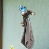 Maxbell Resin Wall Coat Hooks Door Storage Robe Headset Bag Birds On A Branch Hanger Blue 16x5.5x20cm