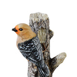 Maxbell Resin Wall Coat Hooks Door Storage Robe Headset Bag Birds On A Branch Hanger Yellow 8.5x4.5x18cm