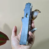 Maxbell Resin Wall Coat Hooks Door Storage Robe Headset Bag Birds On A Branch Hanger Yellow 8.5x4.5x18cm