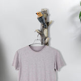 Maxbell Resin Wall Coat Hooks Door Storage Robe Headset Bag Birds On A Branch Hanger Yellow 8.5x4.5x18cm