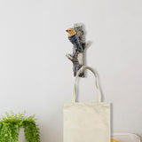 Maxbell Resin Wall Coat Hooks Door Storage Robe Headset Bag Birds On A Branch Hanger Yellow 8.5x4.5x18cm