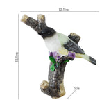 Maxbell Resin Wall Coat Hooks Door Storage Robe Headset Bag Birds On A Branch Hanger White 12.5x5x12.5cm