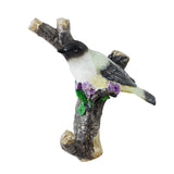 Maxbell Resin Wall Coat Hooks Door Storage Robe Headset Bag Birds On A Branch Hanger White 12.5x5x12.5cm