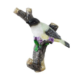 Maxbell Resin Wall Coat Hooks Door Storage Robe Headset Bag Birds On A Branch Hanger White 12.5x5x12.5cm