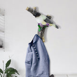 Maxbell Resin Wall Coat Hooks Door Storage Robe Headset Bag Birds On A Branch Hanger White 12.5x5x12.5cm