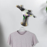 Maxbell Resin Wall Coat Hooks Door Storage Robe Headset Bag Birds On A Branch Hanger White 12.5x5x12.5cm