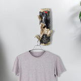 Maxbell Resin Wall Coat Hooks Door Storage Robe Headset Bag Birds On A Branch Hanger Red 8x6x17.5cm