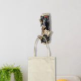 Maxbell Resin Wall Coat Hooks Door Storage Robe Headset Bag Birds On A Branch Hanger Red 8x6x17.5cm