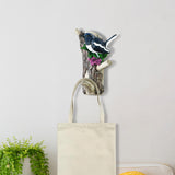 Maxbell Resin Wall Coat Hooks Door Storage Robe Headset Bag Birds On A Branch Hanger Black 10.5x5x18cm