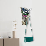 Maxbell Resin Wall Coat Hooks Door Storage Robe Headset Bag Birds On A Branch Hanger Black 10.5x5x18cm