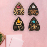 Maxbell 4x Fashion Display Stand Pedestal Stone Ornament Figurines for Birthday Black