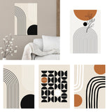 Maxbell Canvas Prints Wall Picture Accessories Geometric for Kitchen Home Decor A (No Frame)