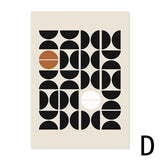 Maxbell Canvas Prints Wall Picture Accessories Geometric for Kitchen Home Decor C (No Frame)