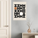 Maxbell Canvas Prints Wall Picture Accessories Geometric for Kitchen Home Decor C (No Frame)