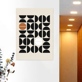 Maxbell Canvas Prints Wall Picture Accessories Geometric for Kitchen Home Decor C (No Frame)