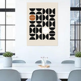 Maxbell Canvas Prints Wall Picture Accessories Geometric for Kitchen Home Decor C (No Frame)