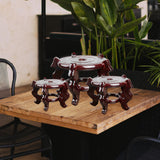 Maxbell Flowerpot Stand Base Home Decoration Shelf Fishbowl Bracket for Lawn Garden S