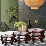 Maxbell Flowerpot Stand Base Home Decoration Shelf Fishbowl Bracket for Lawn Garden S