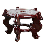 Maxbell Flowerpot Stand Base Home Decoration Shelf Fishbowl Bracket for Lawn Garden S