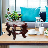 Maxbell Flowerpot Stand Base Home Decoration Shelf Fishbowl Bracket for Lawn Garden L