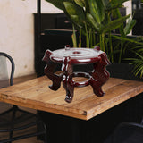 Maxbell Flowerpot Stand Base Home Decoration Shelf Fishbowl Bracket for Lawn Garden L