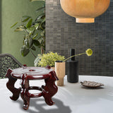 Maxbell Flowerpot Stand Base Home Decoration Shelf Fishbowl Bracket for Lawn Garden L