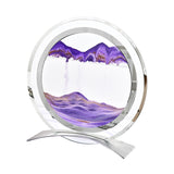 Maxbell Creative Moving Sand Art Picture Quicksand Painting for Art Gallery Desktop Violet