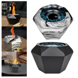 Maxbell Tabletop Fireplace Indoor Fire Pit Centerpiece Home Party Outdoor Garden Black