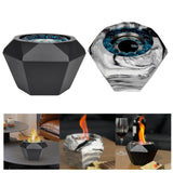 Maxbell Tabletop Fireplace Indoor Fire Pit Centerpiece Home Party Outdoor Garden Black