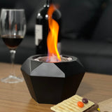 Maxbell Tabletop Fireplace Indoor Fire Pit Centerpiece Home Party Outdoor Garden Black