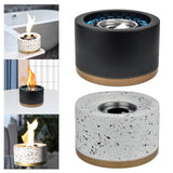 Maxbell Tabletop Alcohol Fireplace Household Decorative Smokeless Personal for Home White