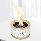 Maxbell Tabletop Alcohol Fireplace Household Decorative Smokeless Personal for Home White