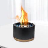 Maxbell Tabletop Alcohol Fireplace Household Decorative Smokeless Personal for Home Black