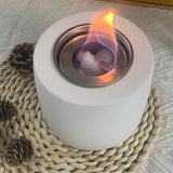 Maxbell Alcohol Smoke Tabletop Fireplace Indoor Outdoor white