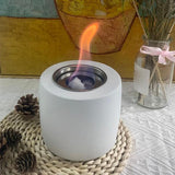 Maxbell Alcohol Smoke Tabletop Fireplace Indoor Outdoor white