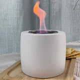 Maxbell Alcohol Smoke Tabletop Fireplace Indoor Outdoor white