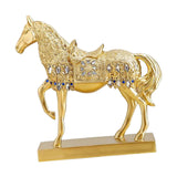 Maxbell Modern Horse Statue Figurine Decorative for Living Room Decoration Ornament Aureate