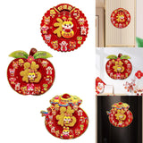 Maxbell Lunar New Year Chinese New Year Door Stickers Flocking Charms for Wedding A