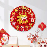 Maxbell Lunar New Year Chinese New Year Door Stickers Flocking Charms for Wedding A