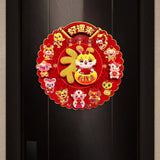 Maxbell Lunar New Year Chinese New Year Door Stickers Flocking Charms for Wedding A