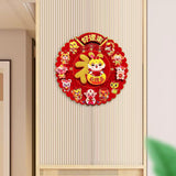 Maxbell Lunar New Year Chinese New Year Door Stickers Flocking Charms for Wedding A