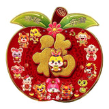 Maxbell Lunar New Year Chinese New Year Door Stickers Flocking Charms for Wedding B