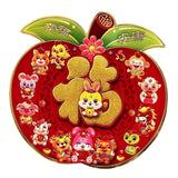 Maxbell Lunar New Year Chinese New Year Door Stickers Flocking Charms for Wedding B