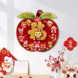 Maxbell Lunar New Year Chinese New Year Door Stickers Flocking Charms for Wedding B