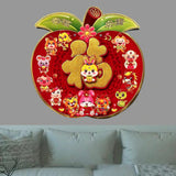Maxbell Lunar New Year Chinese New Year Door Stickers Flocking Charms for Wedding B